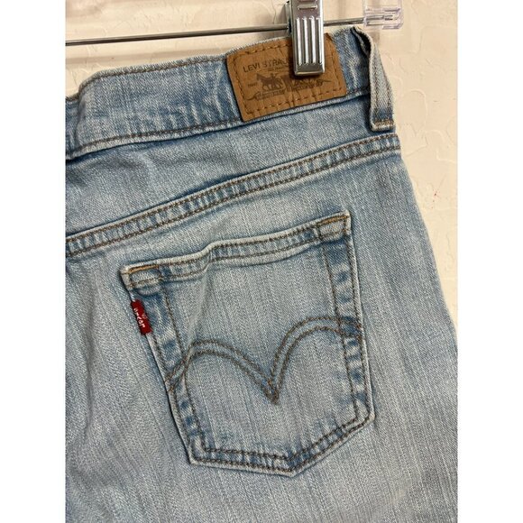 Levi's 515 Jeans Shorts Rolled Cuff Light Wash 5" Inseam Sz 4 - Picture 5 of 7